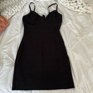 fashion nova black bodycon dress
